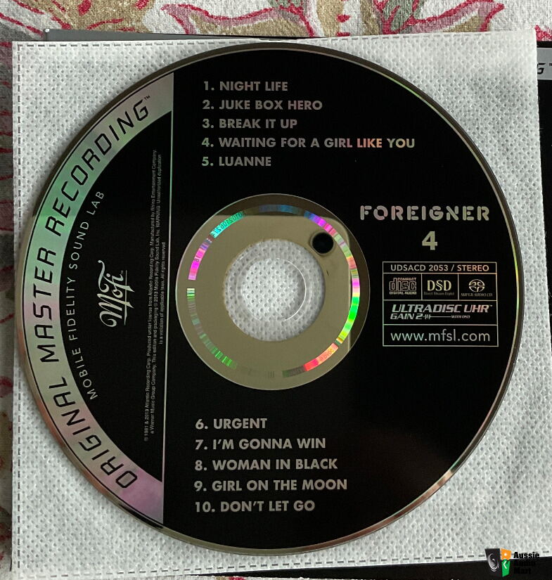 Foreigner 4 Mobile Fidelity SACD For Sale - Aussie Audio Mart